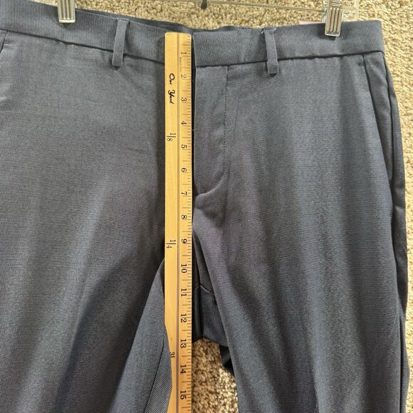 Perry Ellis Portfolio Travel Luxe Pants Mens 32x32 Bearing Sea Blue Slim Fit New - Picture 3 of 13